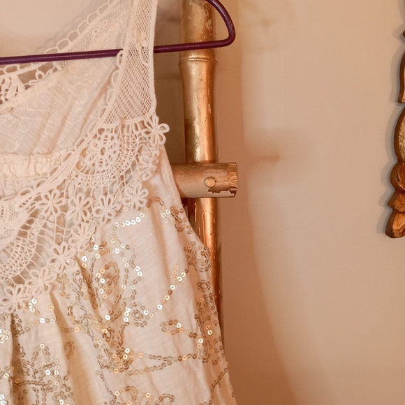 Macrame Sequin Boho Top - Picture 15 of 15